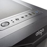 AIGO AQUARIUS Mesh 650W 80+ ARGB Mid Tower Kasa, L17 ARGB Reverse Fans x3, REAR: L17 ARGB fans x1