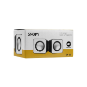 Snopy Hoparlör 1+1 USB, Siyah - SN-66