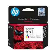 HP 651 Color Renkli Kartuş C2P11AE, Deskjet 5645, 5575, OfficeJet 202