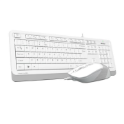 A4 Tech F1010 Klavye Mouse Seti, Beyaz