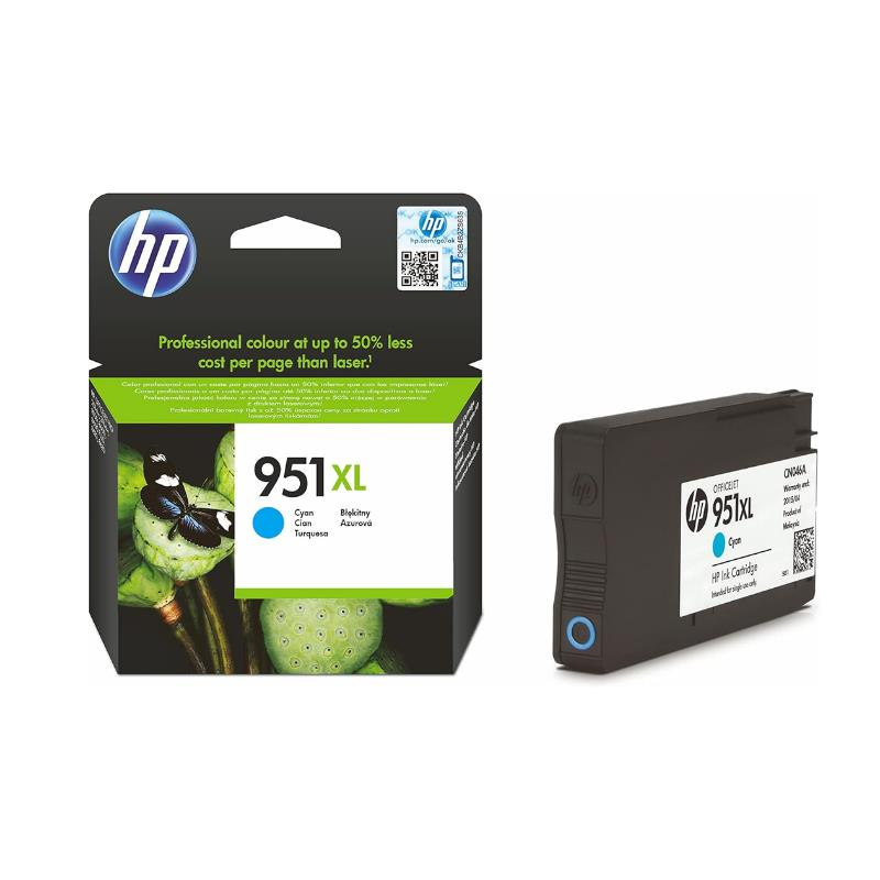 HP 951XL Cyan Mavi Yüksek Kapasite Kartuş, OJ8100, OJ8600, CN046AE