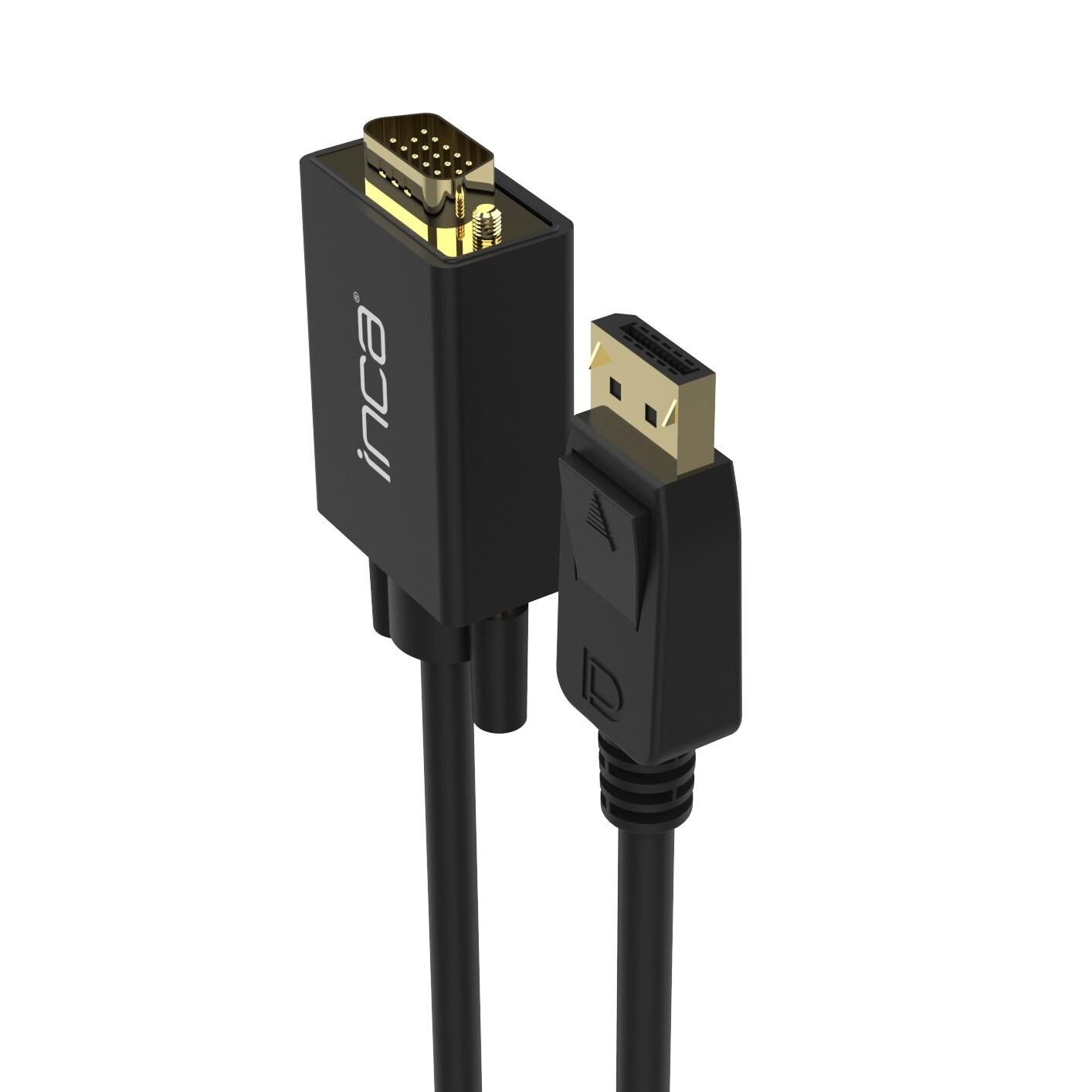 Inca IDPV-18T Displayport to VGA Kablo 1.8 Metre