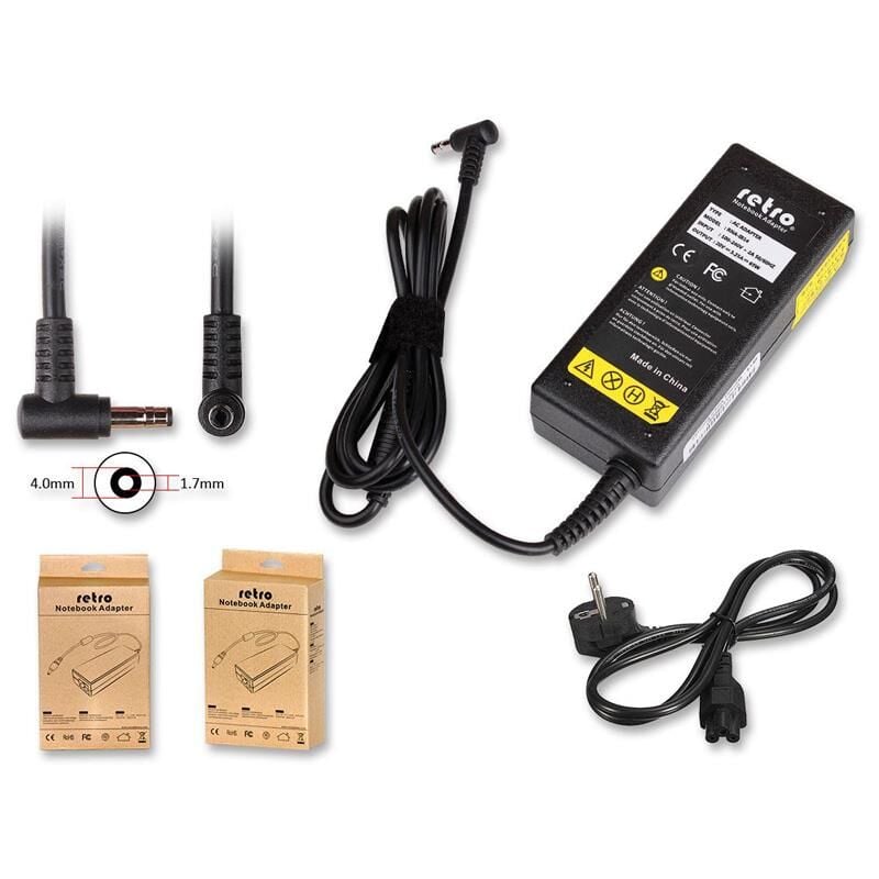 RETRO Notebook Adaptör 20V 3.25A 65W (4.0x1.7) Lenovo