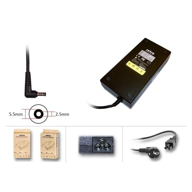 RETRO Notebook Adaptör 19V 9.5A 180W (5.5x2.5)