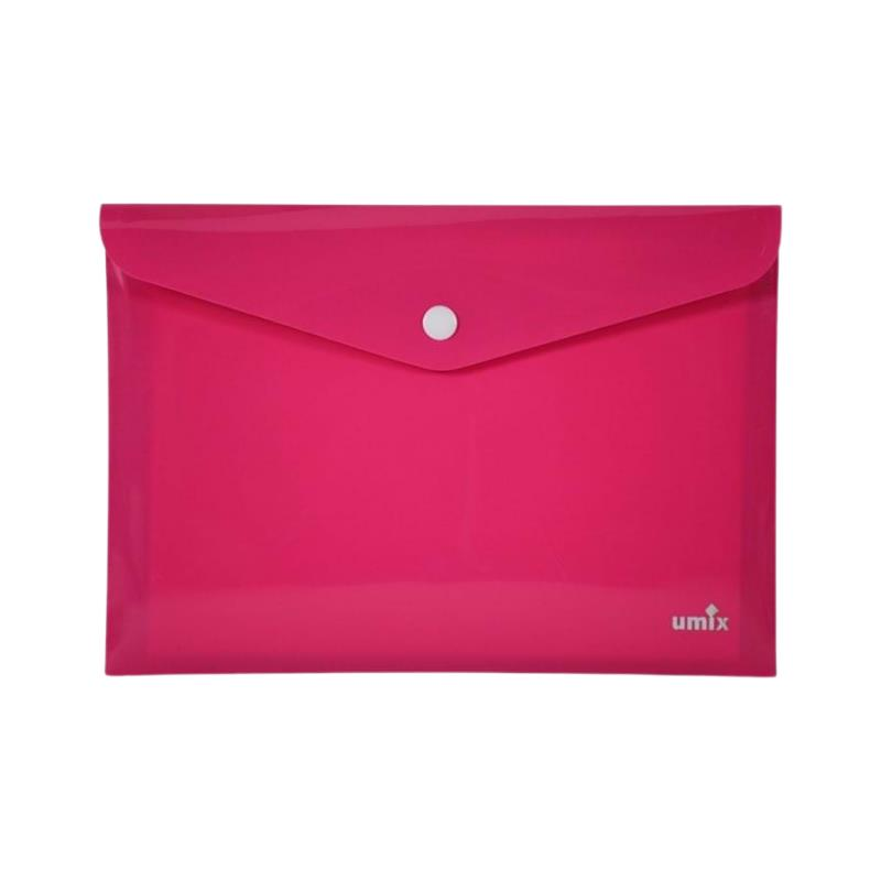 Umix Çıtçıtlı Dosya A4 Neon Pembe (12 Adet)