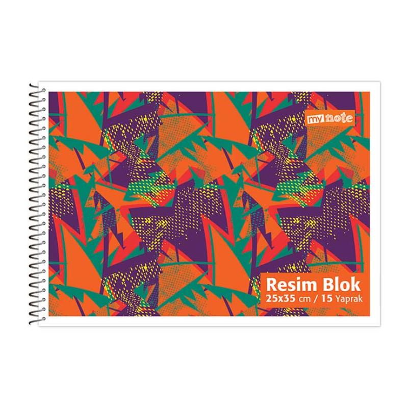 UMUR My Note Resim Defteri 35x50 Spiralli, Büyük Boy ( 15 Yaprak )
