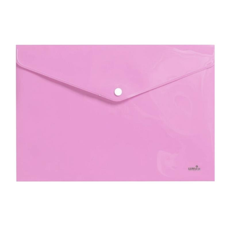 Umix Çıtçıtlı Dosya A4 Pastel Lila - Eco (12 Adet)