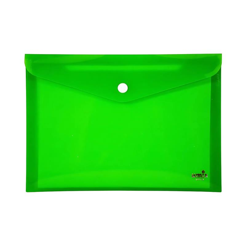 Umix Çıtçıtlı Dosya A4 Neon Yeşil (12 Adet)