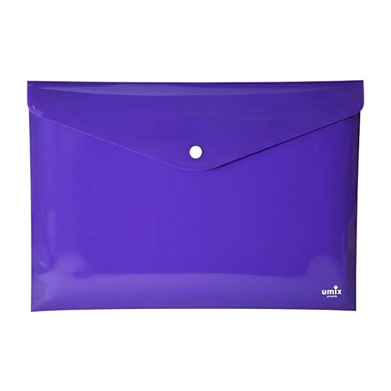 Umix Çıtçıtlı Dosya A4 Neon Mor (12 Adet)
