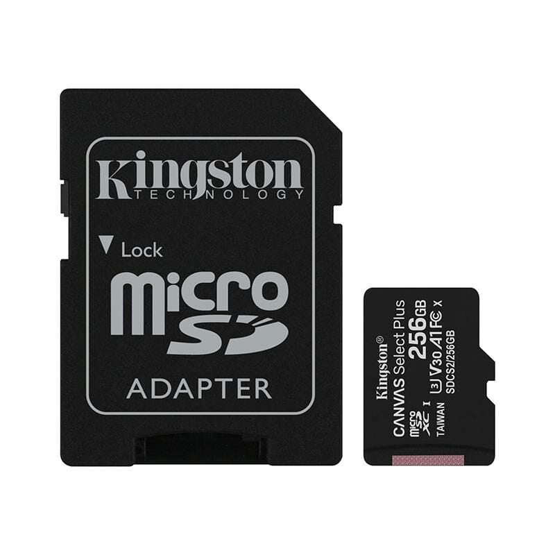 Kingston 256GB Canvas Select Plus Micro SD Kart, SDCS2/256GB