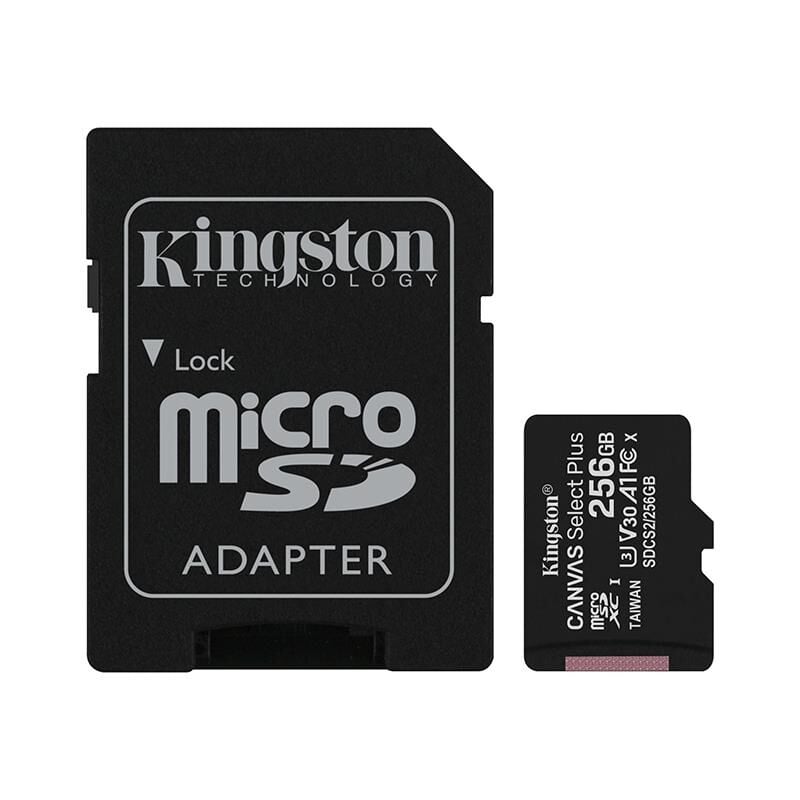 Kingston 256GB Canvas Select Plus Micro SD Kart, SDCS2/256GB