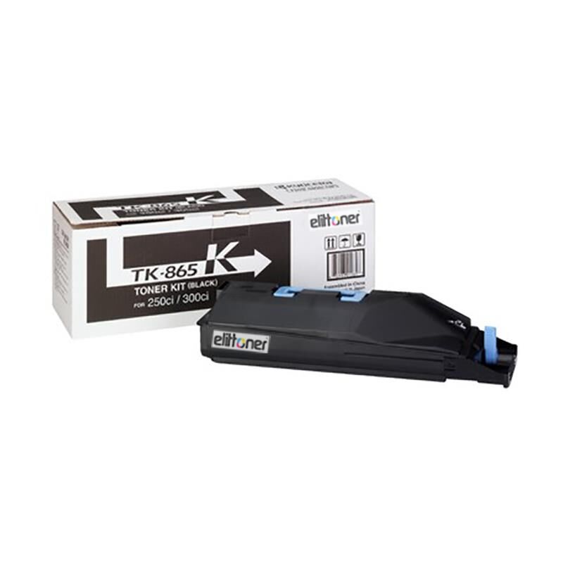 Elittoner Kyocera TK-865, 250ci, 300ci Black (250Gr/20k)