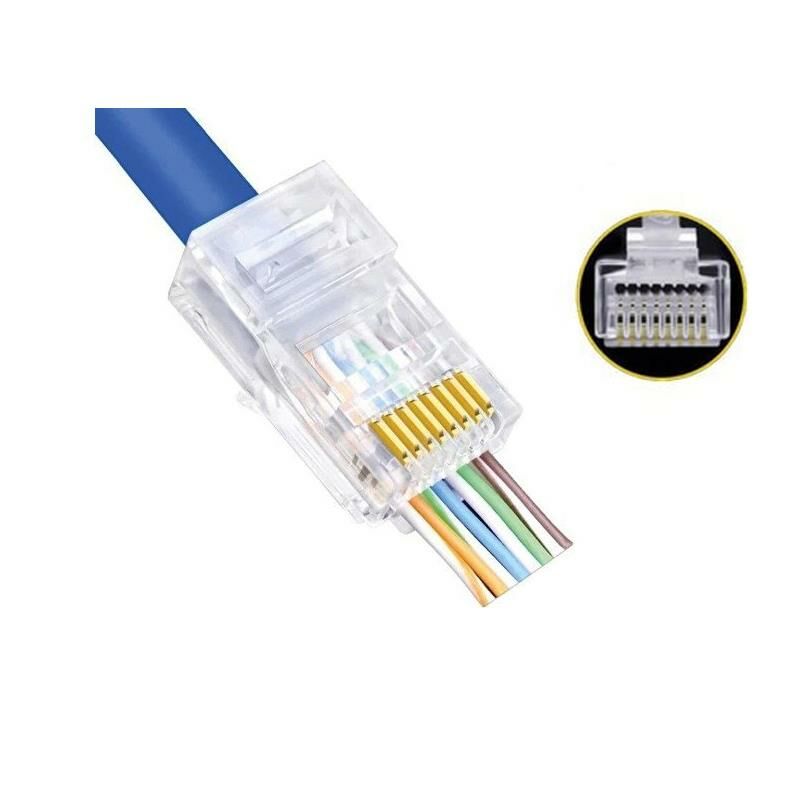 Elitstore RJ45 Konnektör Yeni Nesil Açık Uçlu 100 Lü Paket
