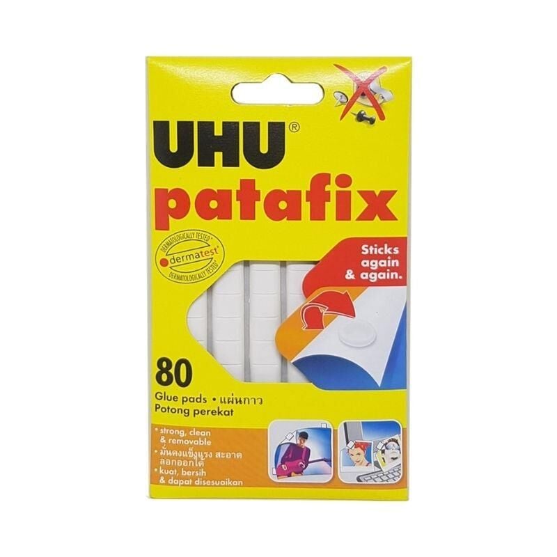 Uhu Hamur Yapıştırıcı Tac Patafix Beyaz, 80 Adet - 39125