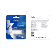 Netac 64GB Type-C + USB 3.0 Flash Bellek - NT03U782C-064G-30PN