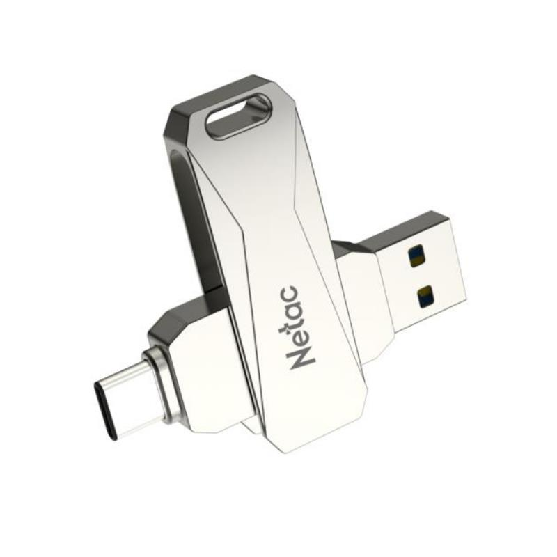 Netac 64GB Type-C + USB 3.0 Flash Bellek - NT03U782C-064G-30PN