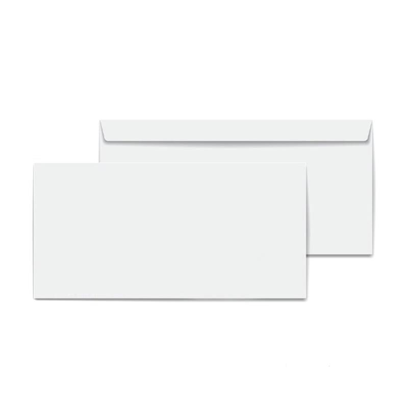 Elitstore Diplomat Zarf Beyaz Penceresiz 110 gr. 10.5 cm x 24 cm 100'lü Paket