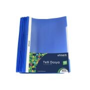 Elitstore Telli Dosya Mavi 50'Li Paket