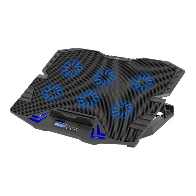 Frisby FNC-5235ST GS6 Standlı Notebook Soğutucu (6xFan) LCD Kontrol Panel, Metal Izgara
