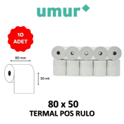 Umur Termal Pos Rulo 80mm x 50mt - 10 Adet