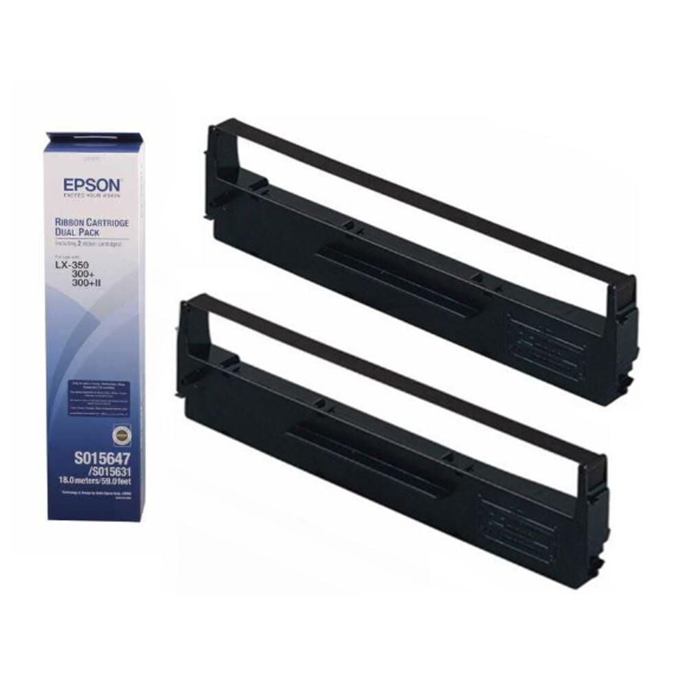 Epson Şerit Orjinal S015647, LX-300, LX-350, FX-870, LX-400, LX-800, LX-850, FX-880, 8750 (İkili Paket)