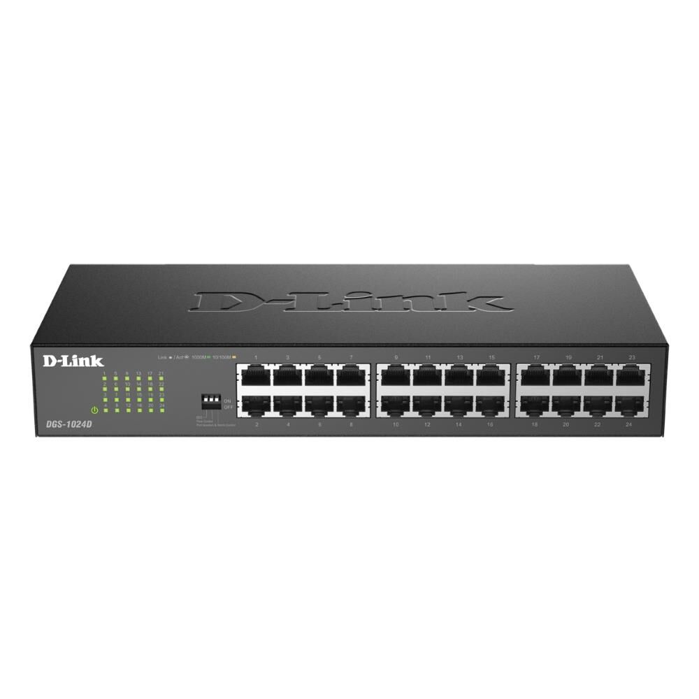 D-Link DGS-1024D/E - 24 Port 10/100/1000 Mbps Gigabit Switch, Rack Mount