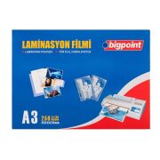 Bigpoint BP693 Laminasyon Filmi A3 125 Mikron 100'lü Kutu