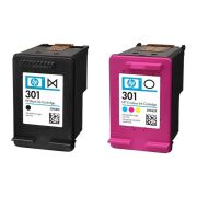 HP 301 Black/Color Siyah/Renkli Multi Paket N9J72AE
