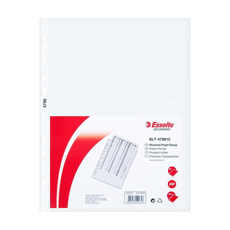 Esselte 4798 A4 Poşet Dosya Föy 100'lü Paket