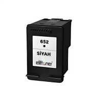 Elittoner HP 652 Black Siyah Kartuş F6V25AE