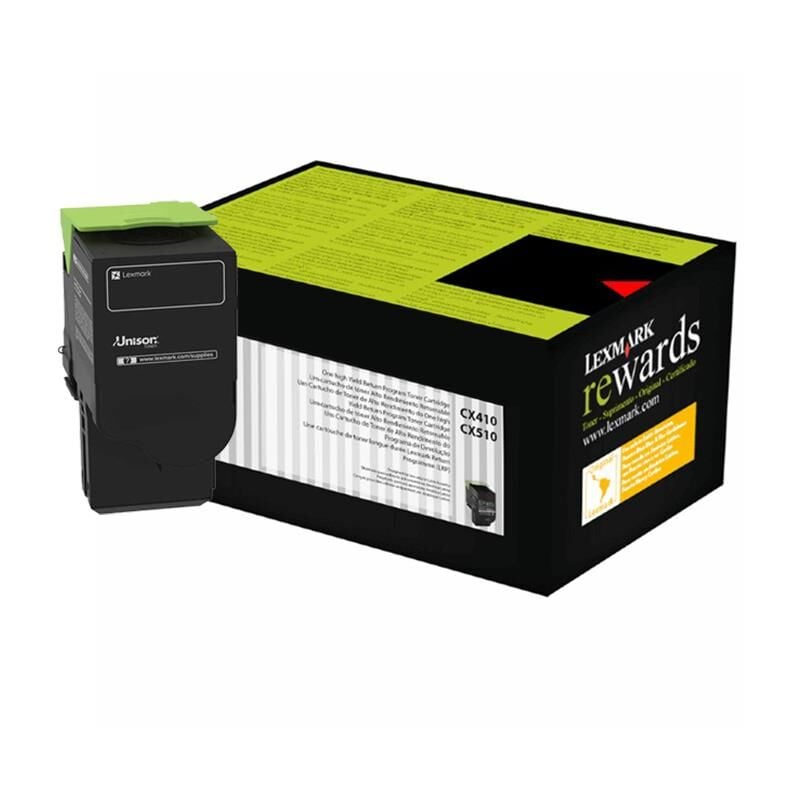 Lexmark 80C8HK0 Toner Orj. - CX410, CX510 Black (4K)