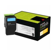 Lexmark 80C8HC0 Toner Orj. - CX410, CX510 Cyan (3K)