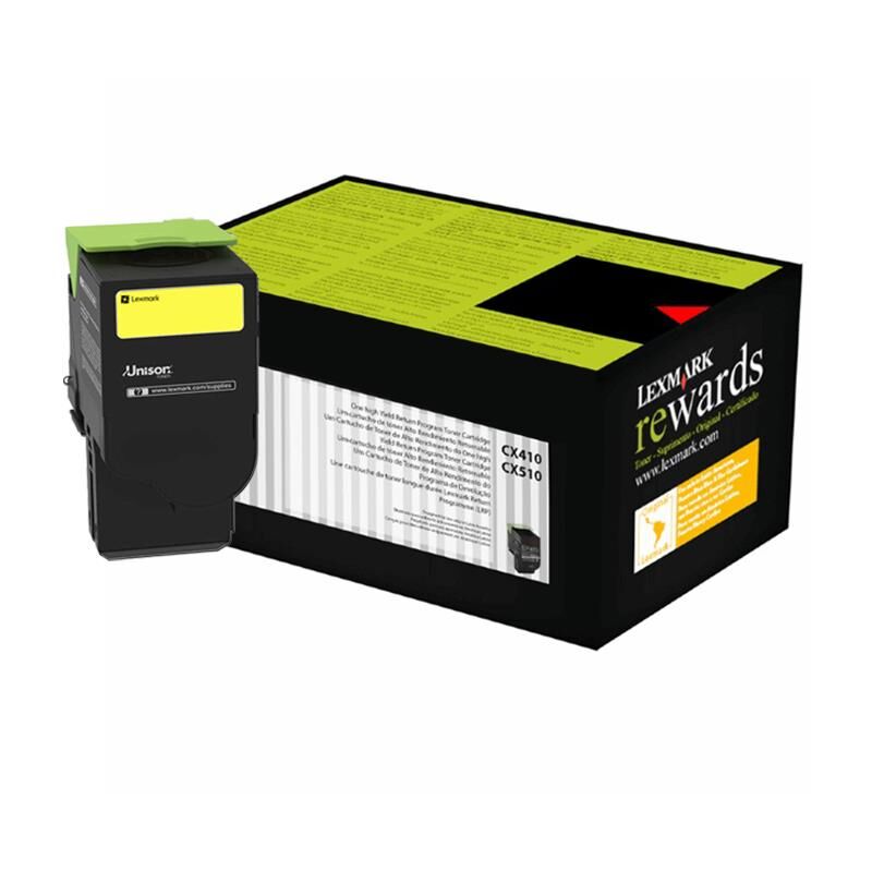 Lexmark 80C8HY0 Toner Orj. - CX410, CX510 Yellow (3K)