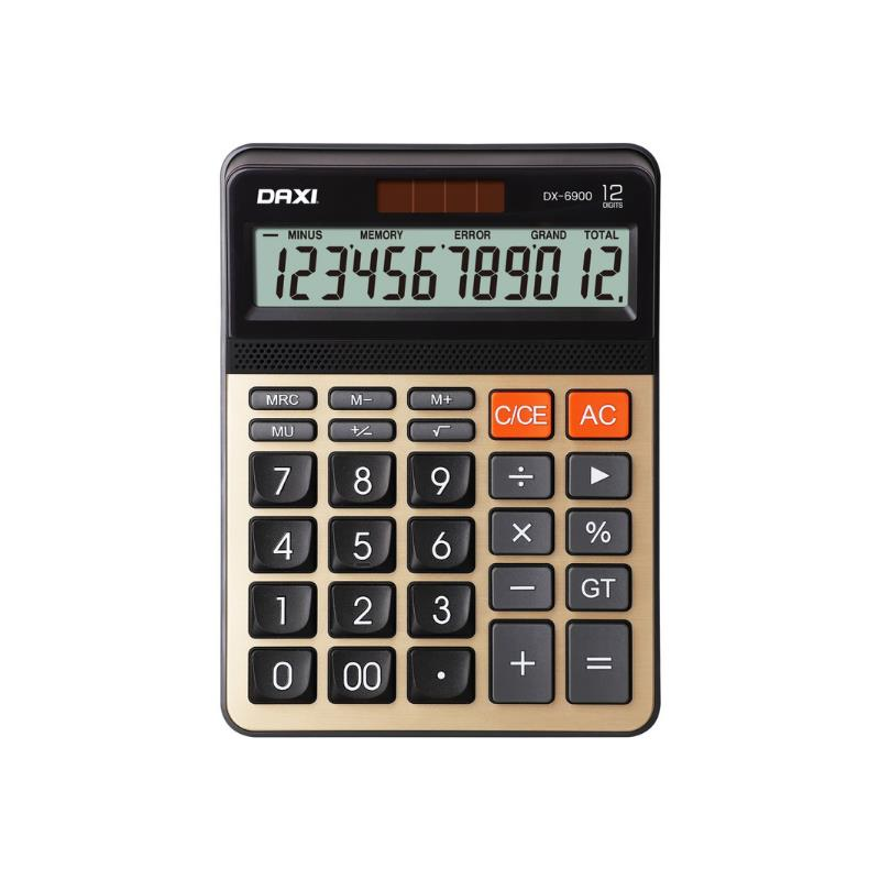 Daxi DX-6900 Hesap Makinesi 12 Hane, Siyah