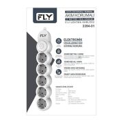 FLY Akım Korumalı Priz 5'li, 2 Metre, Anahtarlı - 3394-01