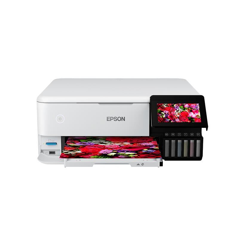 Epson L8160 A4 Renkli Mürekkep Tanklı Foto Yazıcı, Tarayıcı, Fotokopi, Wi-Fi, Beyaz (6 Renk)