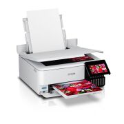 Epson L8160 A4 Renkli Mürekkep Tanklı Foto Yazıcı, Tarayıcı, Fotokopi, Wi-Fi, Beyaz (6 Renk)