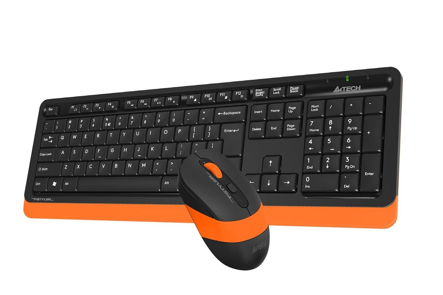A4 Tech FG1010 Klavye Mouse Seti Kablosuz Turuncu