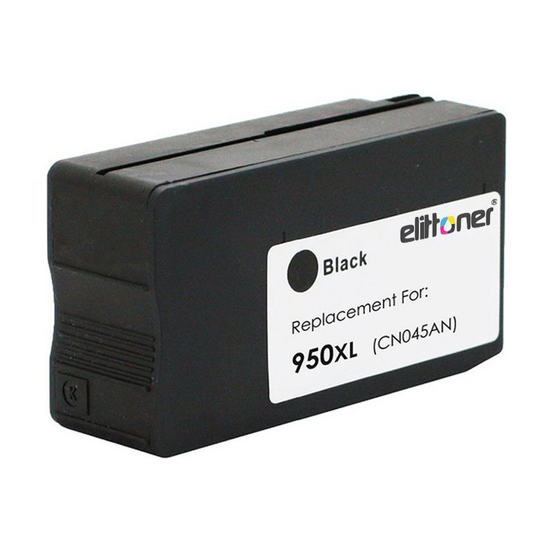 Elittoner HP 950XL Black Siyah Yüksek Kapasite Kartuş, OJ8100, OJ8600 CN045AE
