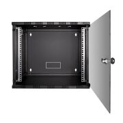 Elitstore 9U Soho Rack Kabin 19 inc W 530mm D 400mm Siyah
