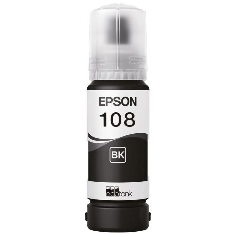 Epson 108 Mürekkep Orj. L8050, L18050 Black 70ml