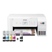 Epson L3266 Renkli Mürekkep Tanklı Yazıcı, Tarayıcı, Fotokopi, Wi-Fi, Beyaz