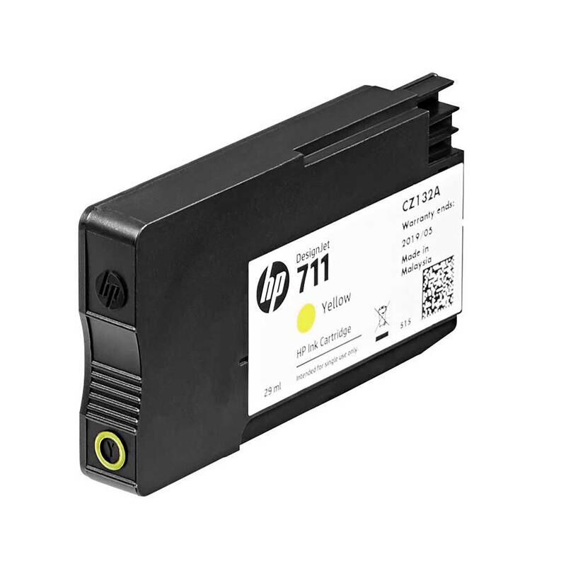 HP Plotter Mürekkep Kartuş Orj. 711 Yellow, (29ml) CZ132A, T100, T500