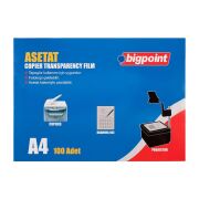 Bigpoint BP699 Fotokopi Asetatı A4 100 Mikron 100'lü Kutu