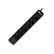 Dexim Akım Korumalı Priz 6'lı, 1,8 Metre, Anahtarlı, DCP006