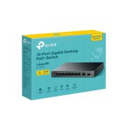 Tp-Link LS1210GP 8 Port Poe+ 10/100/1000 Mbps + 1 Port SFP Switch Metal Kasa