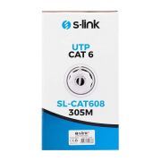 S-Link SL-CAT608 Cat6 Kablo 305 Metre Gri