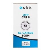 S-Link SL-CAT608 Cat6 Kablo 305 Metre Gri