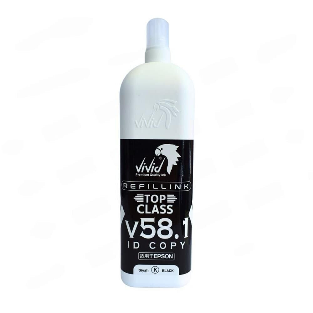 Vivid Dye Mürekkep Siyah Epson Uyumlu 1 Litre Top class V58.1