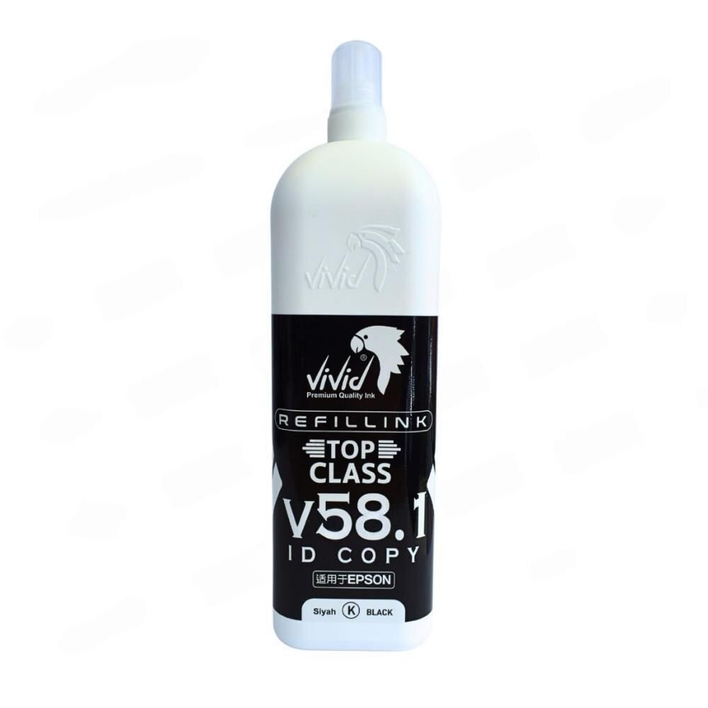 Vivid Dye Mürekkep Siyah Epson Uyumlu 1 Litre Top class V58.1